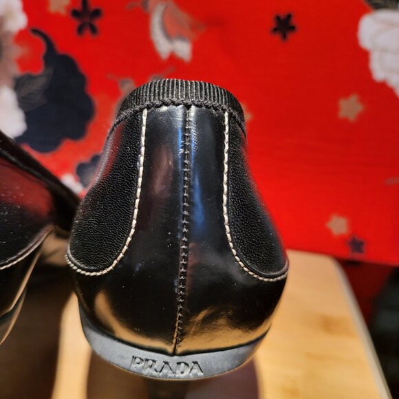 PRADA Point toe Kitten Heels size 40.5 - Picture 4 of 14
